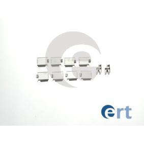 ERT Σετ βοηθ. εξαρτημάτων, τακάκια φρένων μπροστινός άξονας, Πίσω άξονας 420039-Costar Hellas